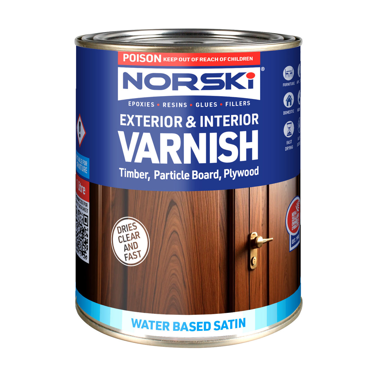 Norski Water Based Interior/Exterior Varnish