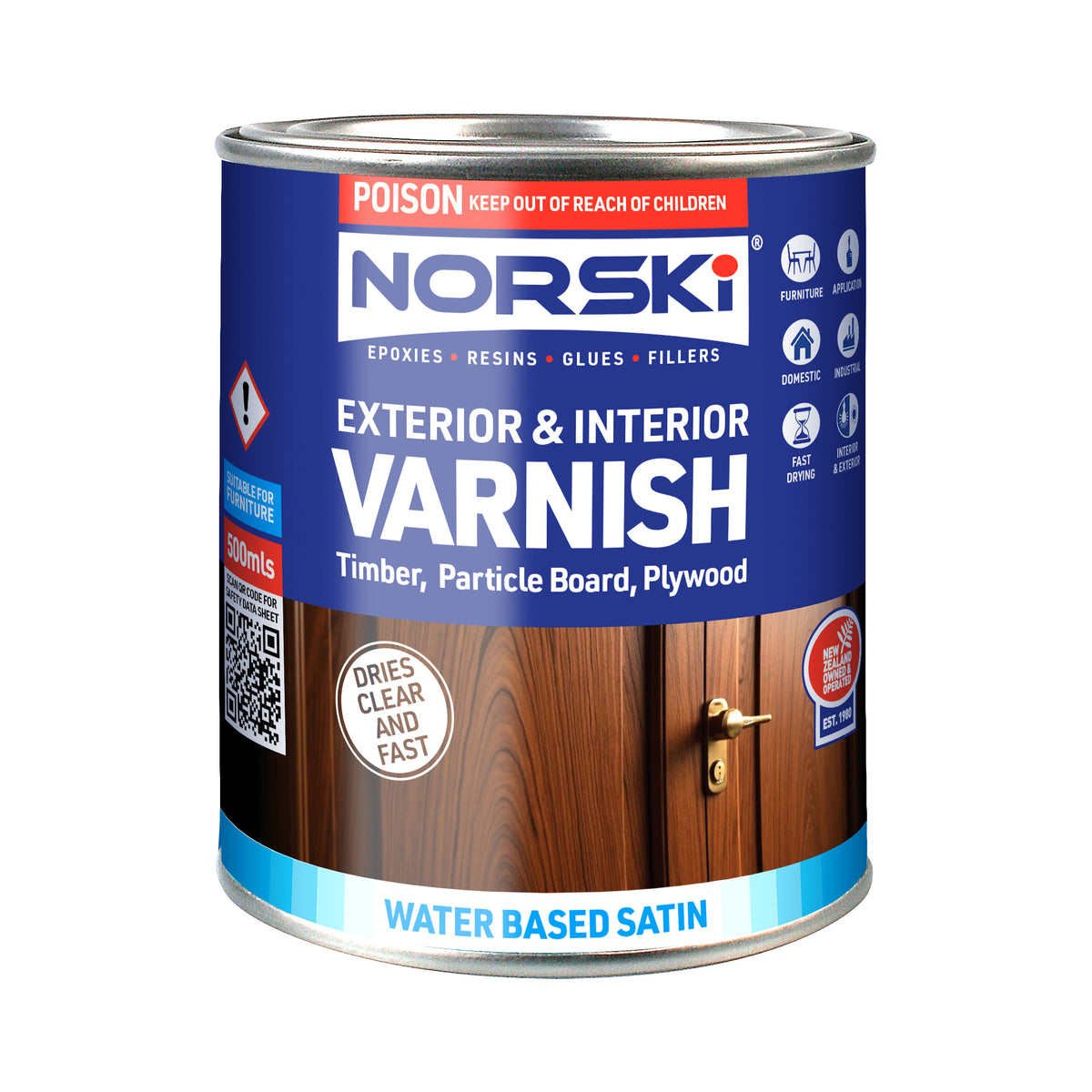 Norski Water Based Interior/Exterior Varnish