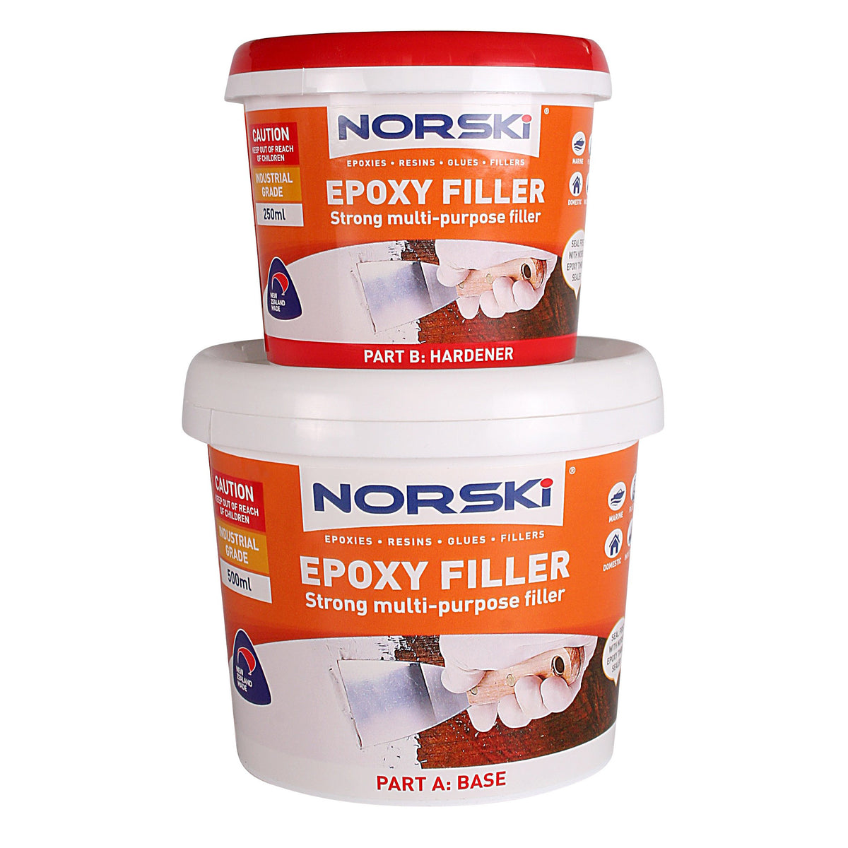 Clear sales resin filler